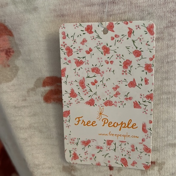🎉HP🎉NWT Free People Arielle Print Long Sleeve Top - Picture 11 of 14